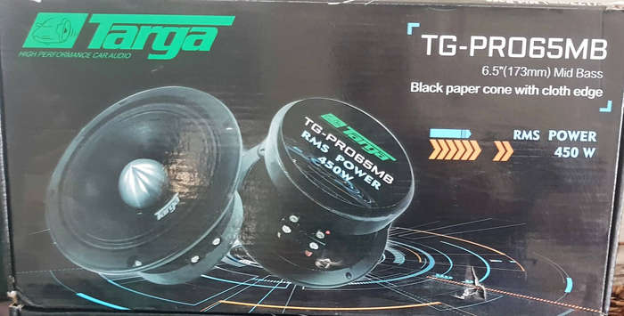 Targa TG-PRO65MB 6" Pro Series 450rms Midbass Speakers