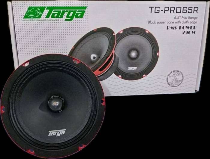 Targa TG-PRO65R Pro Series 6.5" 290rms Mid Range Speakers