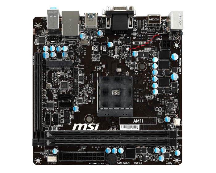 MSI Socket AM1 Motherboard +  AMD Athlon 5150 APU + fan.