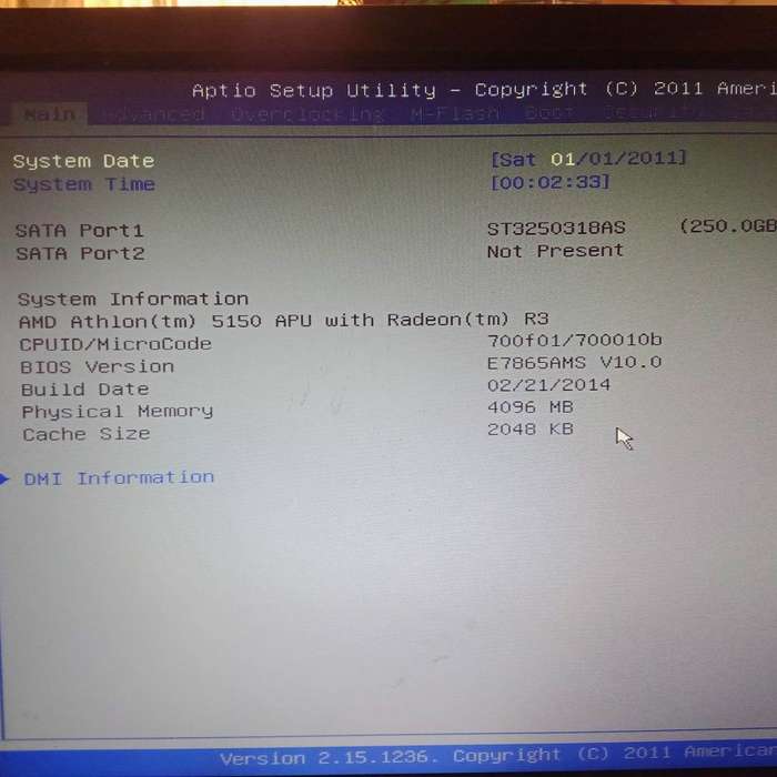 MSI Socket AM1 Motherboard +  AMD Athlon 5150 APU + fan.