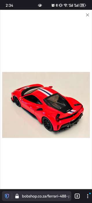 FERRARI 488 PISTA 1:24 Model Collectable in Original Box