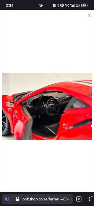 FERRARI 488 PISTA 1:24 Model Collectable in Original Box