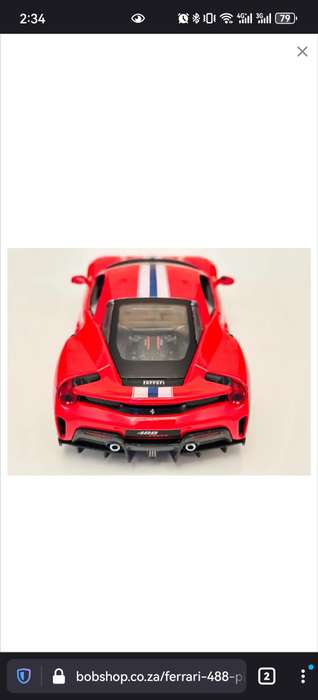 FERRARI 488 PISTA 1:24 Model Collectable in Original Box