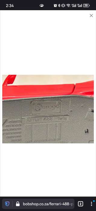 FERRARI 488 PISTA 1:24 Model Collectable in Original Box