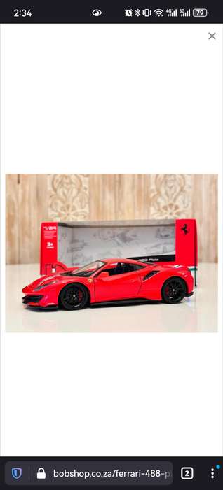 FERRARI 488 PISTA 1:24 Model Collectable in Original Box
