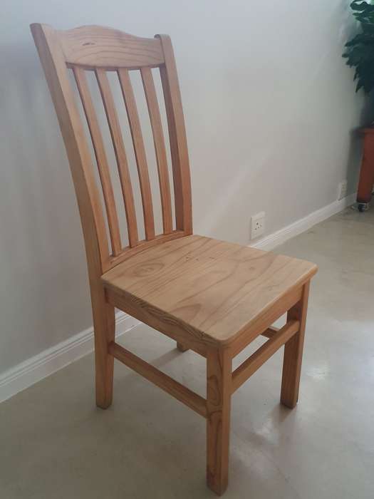 Solid pine dining chairs - set of 3 - collection only