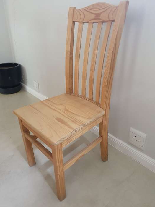 Solid pine dining chairs - set of 3 - collection only