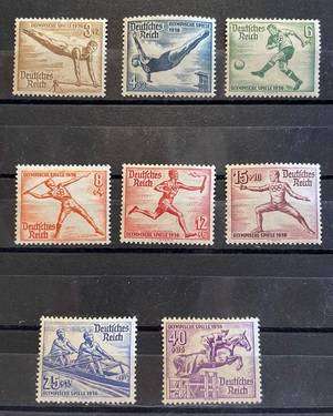 GERMANY REICH - 1936 OLYMPIC SUMMER GAMES 8 PIECE SET UMM MNH ** CV R3000