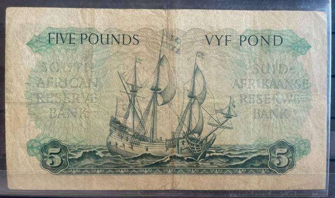 1957 FIVE POUND DE KOCK BANK NOTE C59