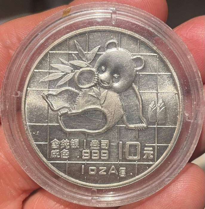 1989 Chinese Panda 1 oz Coin .999 Silver China Uncirculated Bullion Coin