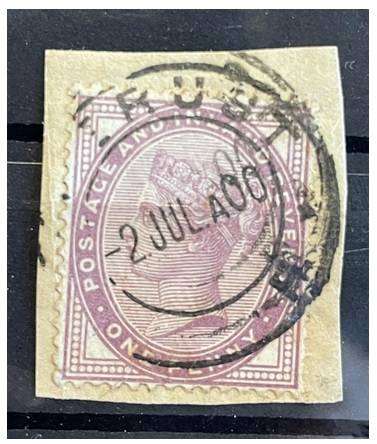 1900 OFS - ZEERUST USAGE ON BRITISH STAMP 1d BRITISH OCCUPATION PERIOD