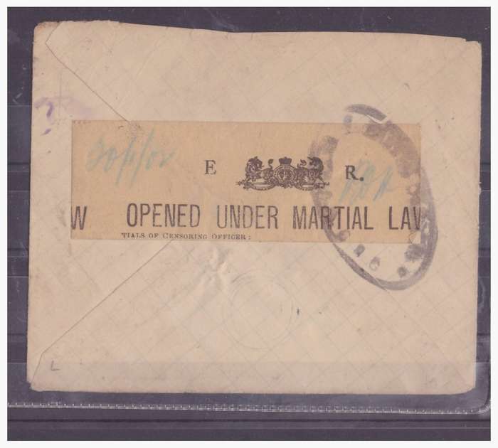 1902 ABO/ABW PRISONER OF WAR COVER - BETHULIE OFS TO BELLEVIEW CAMP SIMONSTOWN
