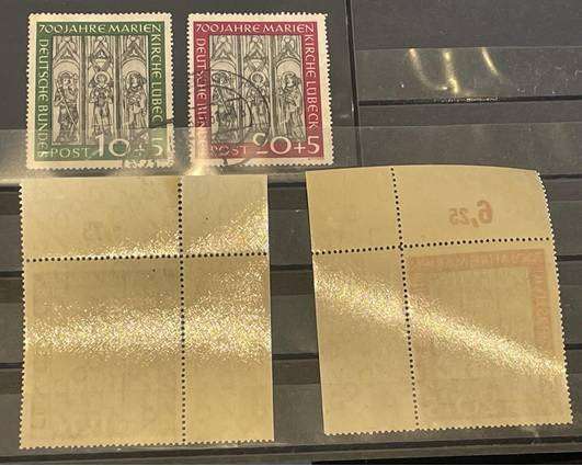 GERMANY 1951 700 YEAR MARIENKIRCHE - 2 SETS MNH + USED CV 365 EURO+ / R7500