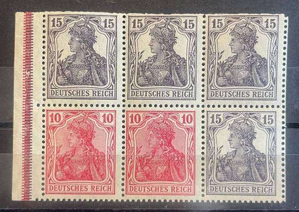 DEUTSCHES REICH Mi. #H-Blatt 21 MNH booklet stamp pane! CV $180.00 R3140