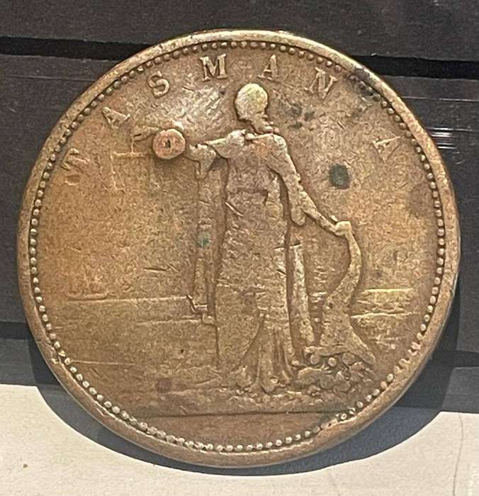 R. Andrew Mather - Family Draper Hobart Town Tasmania Penny Copper Token