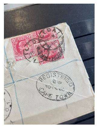 1905 - MIDLAND T.P.O. REGISTERED COVER - ALICEDALE CGH TO HOBART TASMANIA