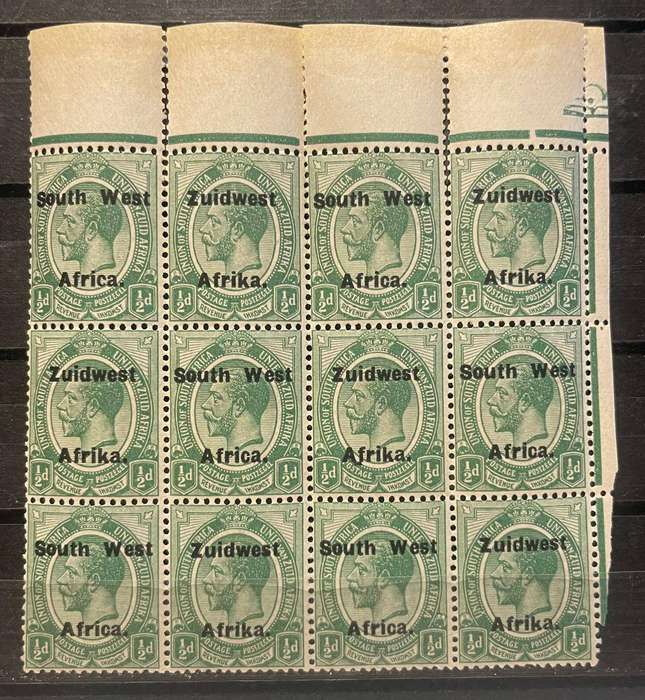 SWA 1924-26 - TYPE VIa 16½ MM LONG UMM - SACC 52 ½d GREEN