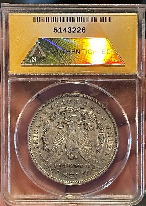 USA - 1878 MORGAN DOLLAR WITH VAM 7 TAIL FEATHERS VARIETY - 7 TF VAM-163