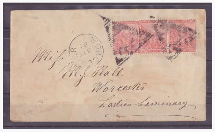1881 CAPE COVER FROM HEIDELBURG TO WORCESTER VIA SWELLENDAM
