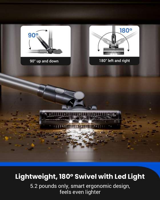 Proscenic P11 Cordless Vacuum Cleaner & Mopper  450W, 25000Pa Suction Power  Brand New