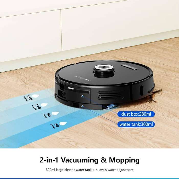 Proscenic M8 Pro Robotic Vacuum & Mop  LiDAR Self-Emptying  Brand New