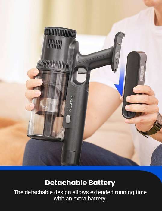 Proscenic P11 Cordless Vacuum Cleaner & Mopper  450W, 25000Pa Suction Power  Brand New