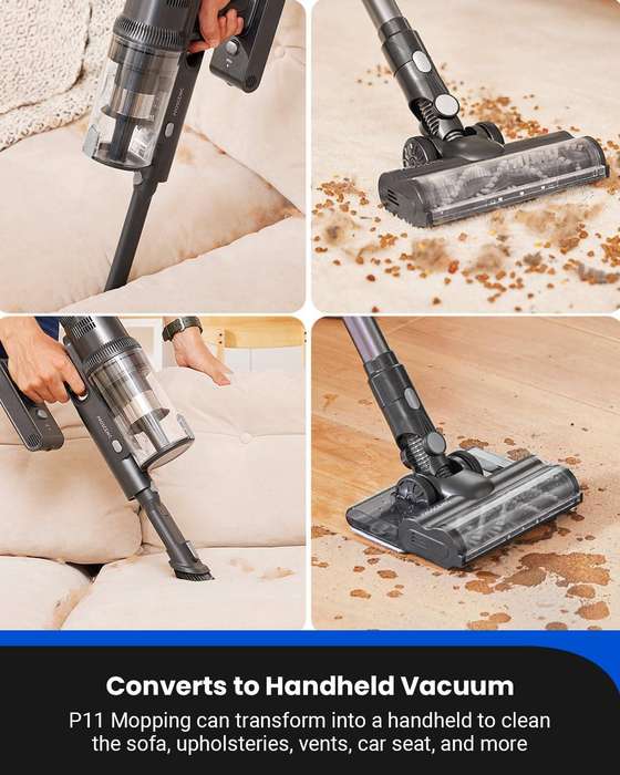 Proscenic P11 Cordless Vacuum Cleaner & Mopper  450W, 25000Pa Suction Power  Brand New