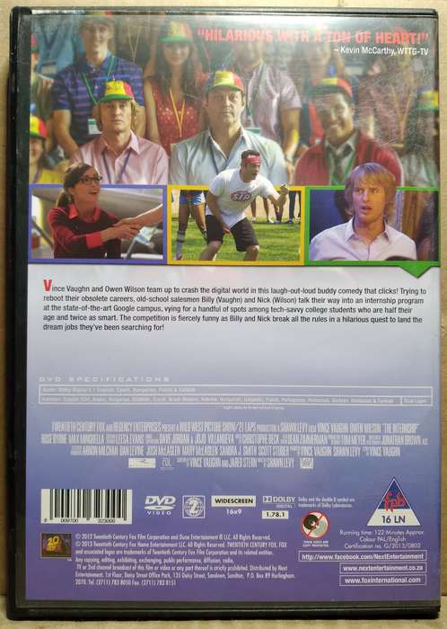 The Internship (DVD) Vince Vaughn / Owen Wilson