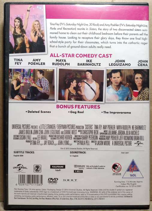 Sisters (DVD) Tina Fey / Amy Poehler