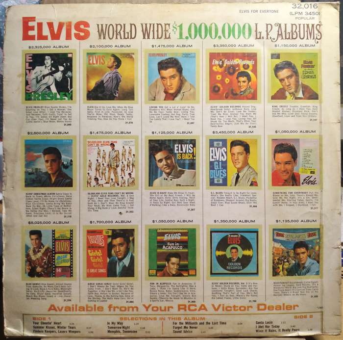 Elvis - For Everyone LP