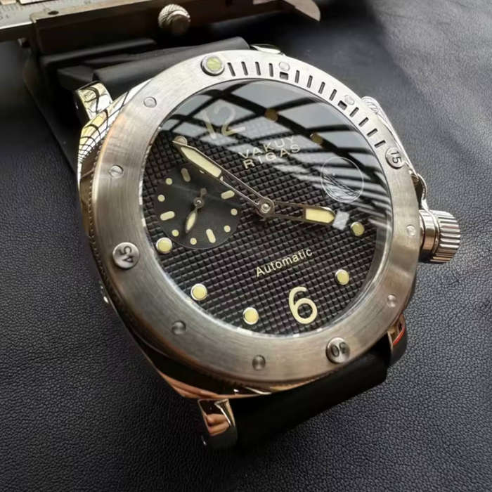 Mens DIVER Military Automatic Mechanical Watch Seagull ST25A Movement Super Luminous 200M