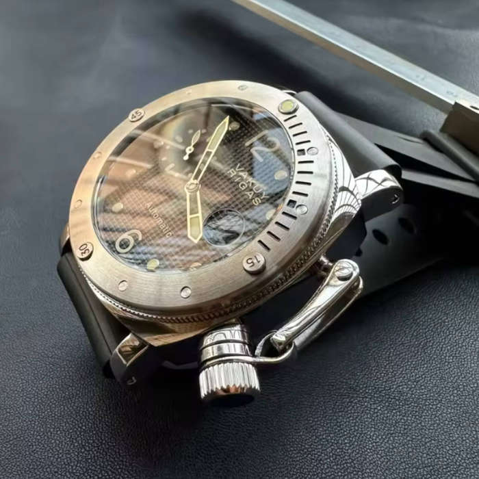 Mens DIVER Military Automatic Mechanical Watch Seagull ST25A Movement Super Luminous 200M