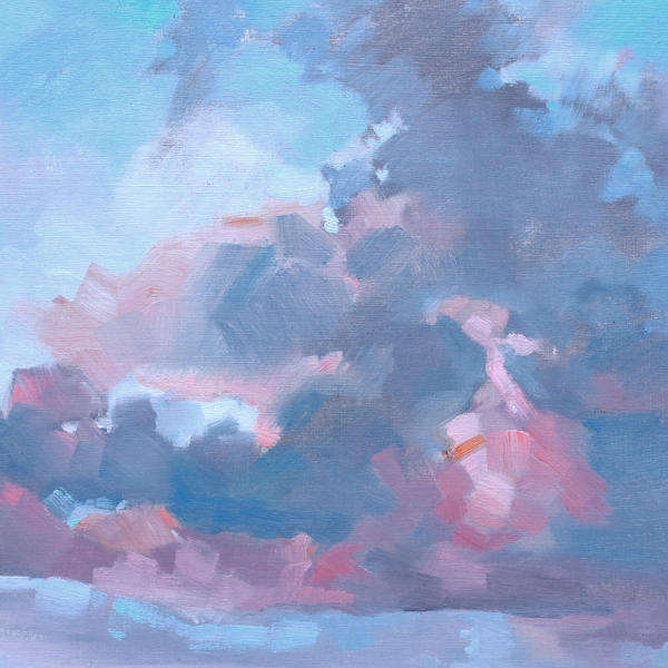 G.R.Wood 'Salmon Wisps over Quietus'