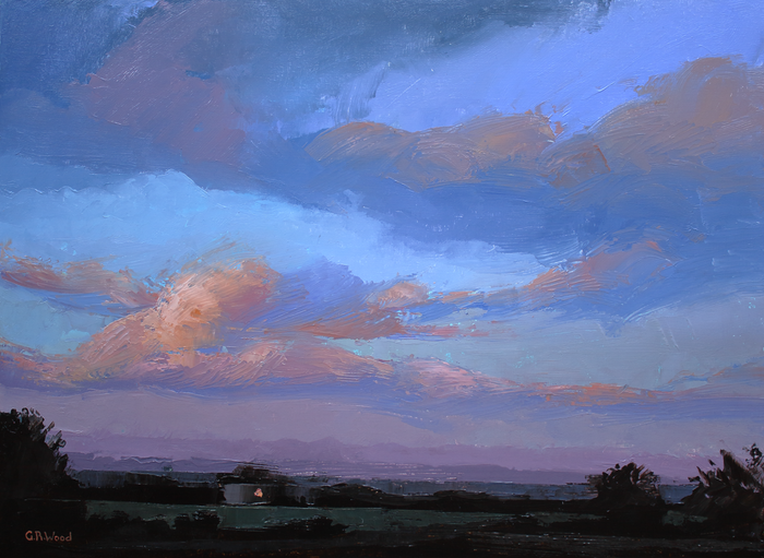 G.R.Wood 'blue-violet evening'