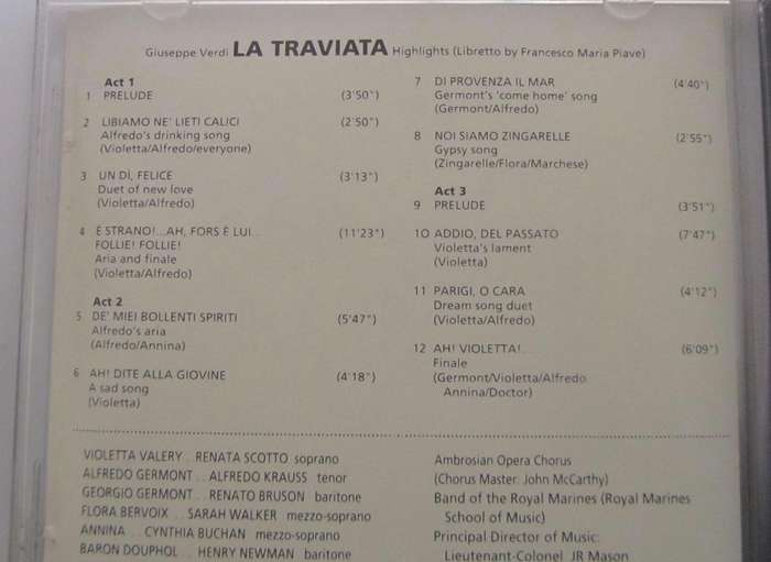 Discovering Opera CD's  - Tosca, La Traviata & Carmen PLUS FREE CD - AIDA