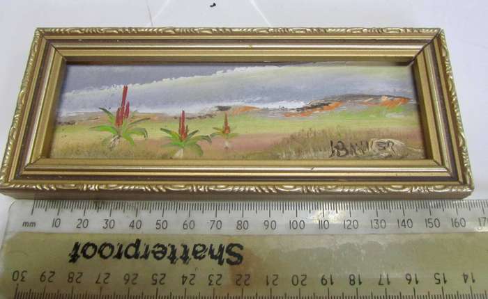Pair of Mini Oil Paintings by J Bakker