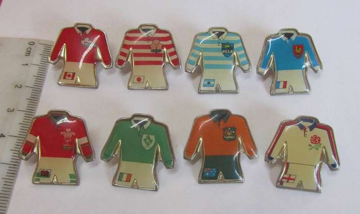 Rare Rugby World Cup 1995 South Africa - Team Pin Badges and others