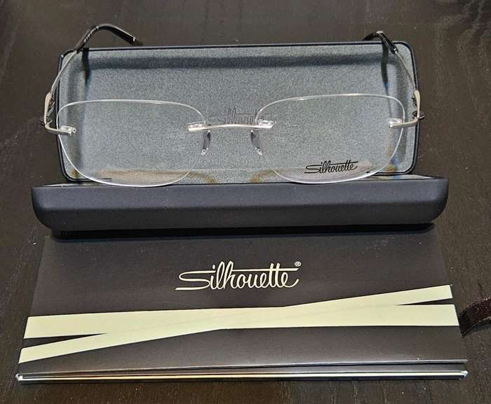 Silhouette Luxury 23kt Gold Plated Swarovski Glasses