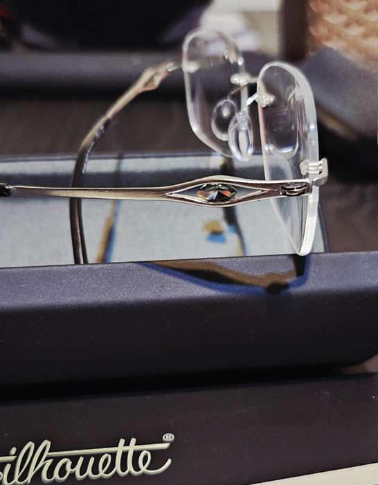 Silhouette Luxury 23kt Gold Plated Swarovski Glasses