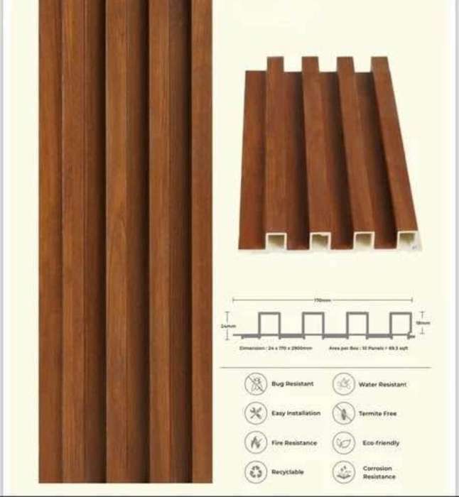 Wpc Fluted Wall Panel Cladding (10 Panels per box)