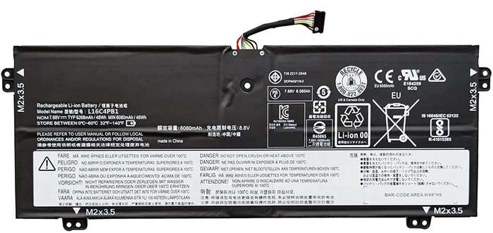 Battery for Lenovo  Yoga 720, 730 series (L16C4PB1,  L16M4PB1)