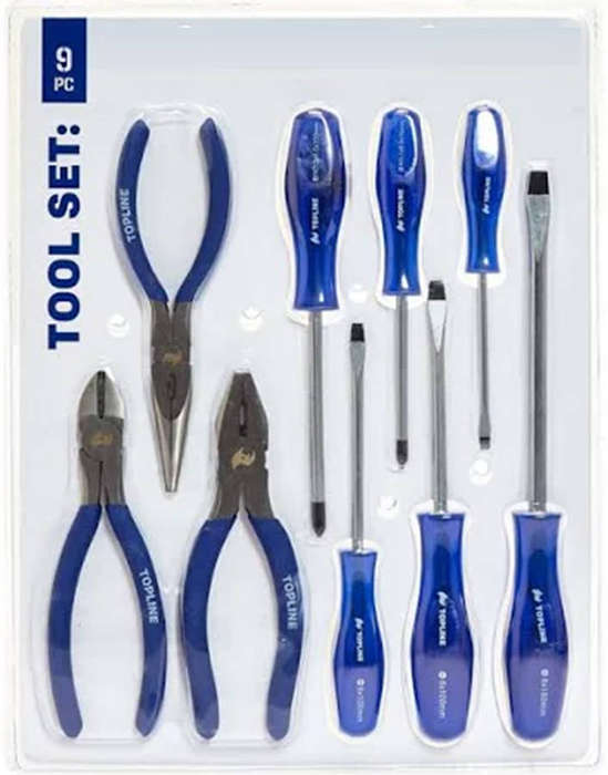 Screwdriver & Plier set 9 Pieces