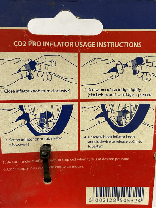 Co2 pro Bike tyre inflator