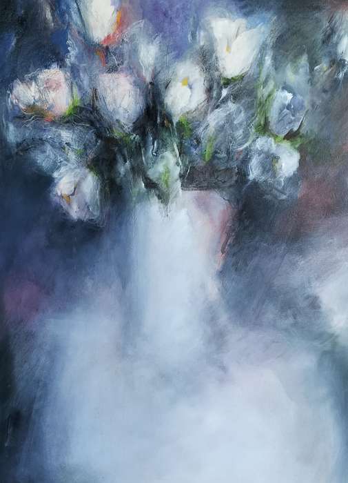 Volga White (SA Born 1944) - Beautiful still life study of flowers