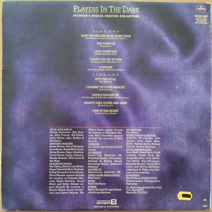 Dr. Hook - Players in the Dark