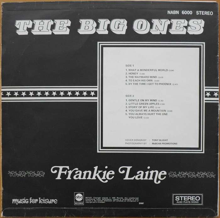 Frankie Laine - The Big Ones