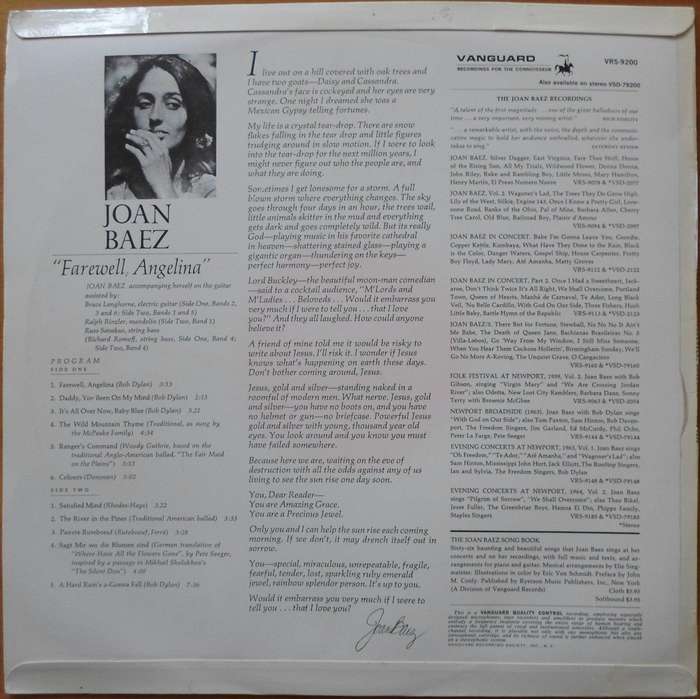 Joan Baez - Farewell, Angelina