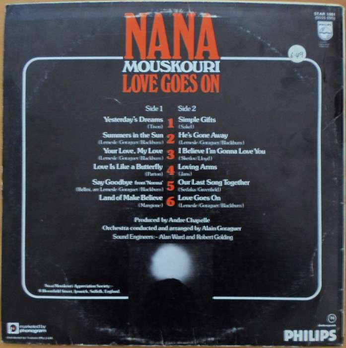 Nana Mouskouri - Love Goes On