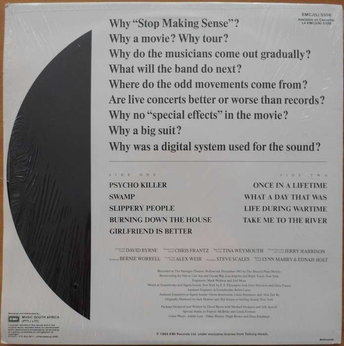 Talking Heads - Stop Making Sense