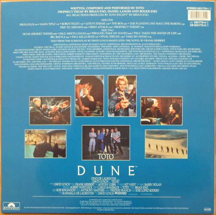 Toto - Dune Original Soundtrack Recording